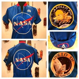 Retro NASA Apollo XIII Men's Cycling Jersey, Unisex, Size M